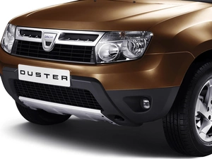 Front, spotlight, bumper, Dacia Duster