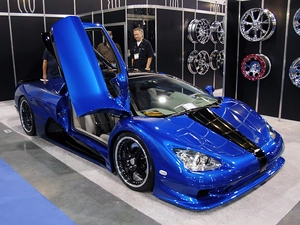 blue, Super, Automobile, SSC Ultimate Aero TT