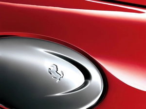 emblem, Ferrari 550, stamped