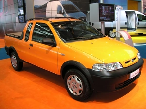 saloon, Orange, Fiat Strada