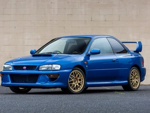Blue, Subaru Impreza WRX STI
