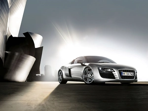 modernity, Audi R8, sun