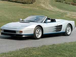 Cabriolet, Silver, Ferrari Testarossa