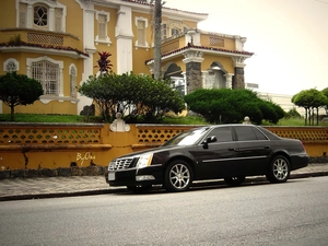 Black, tinted, windows, Cadillac DTS