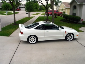White, tinted, windows, Acura Integra