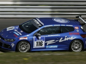 race, VW Scirocco, track