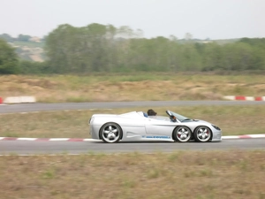 test, Covini C6W, track