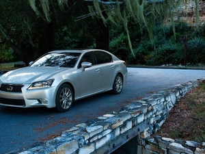Lexus, trees, viewes, GS 350