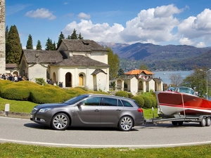 Opel Insignia, bath-tub, Church, Trailer