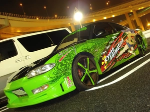 Automobile, Itasha, Anime, tuned