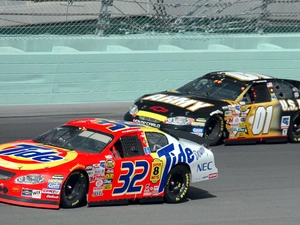 Automobile, Nascar, Two cars