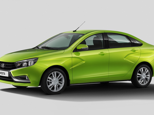 2015, Green, Lada Vesta