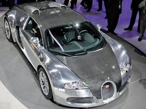 exhibition, Silver, Bugatti Veyron