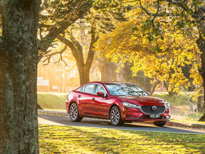 red hot, trees, viewes, Mazda 6