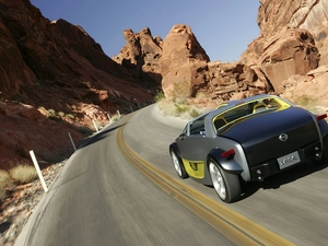 rocks, Nissan Urge, Way