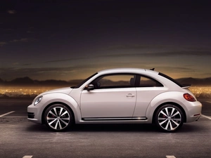 White, Volkswagen Beetle
