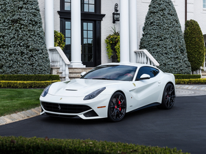 house, White, Ferrari F12 Berlinetta