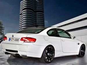 White, BMW, M3
