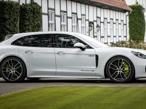 side, White, Porsche Panamera S