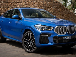Front, Blue, BMW X6