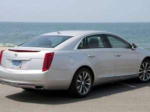 sea, silver, Cadillac XTS