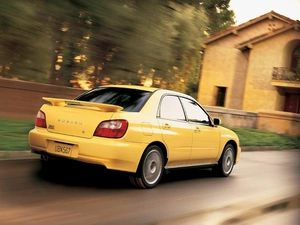 Yellow, Subaru Impreza