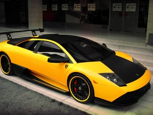 Yellow, Lamborghini, Murcielago